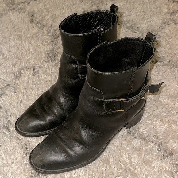 J.CREW LEATHER PARKER BOOTS ( USED )  | BLACK | 7.5M - Picture 6 of 11